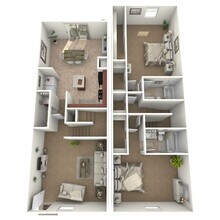 B4 Gold Warm finishes with granite countertops. 53-427 floor plan